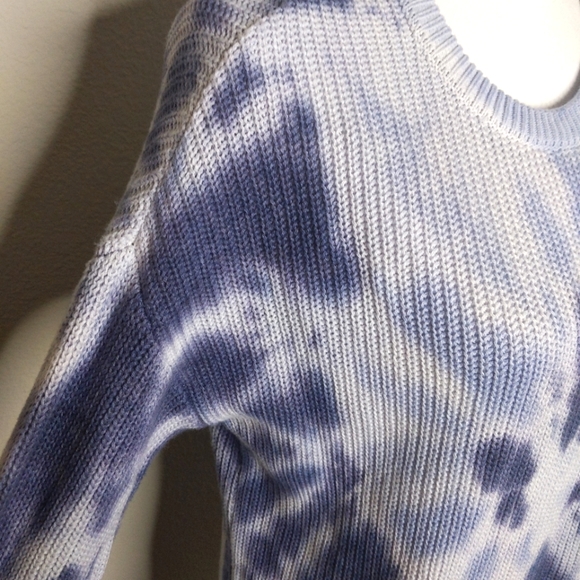 Belldini Blue Tie Dye Sweater Pullover Long Sleeve Knit Nordstrom New Women’s - Picture 5 of 9